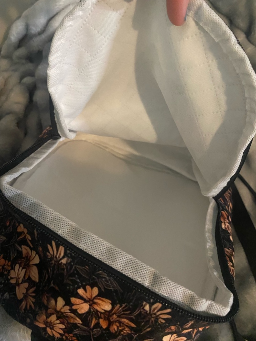 Black Cat Moon Quilted Mini Backpack - Picture 8 of 10